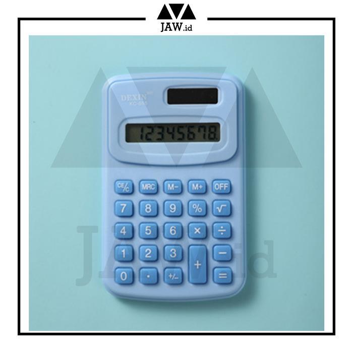 JAW.ID KALKULATOR MINIMALIS 8 DIGIT/KALKULATOR MINI SEKOLAH KANTOR - CAL MINI BLUE