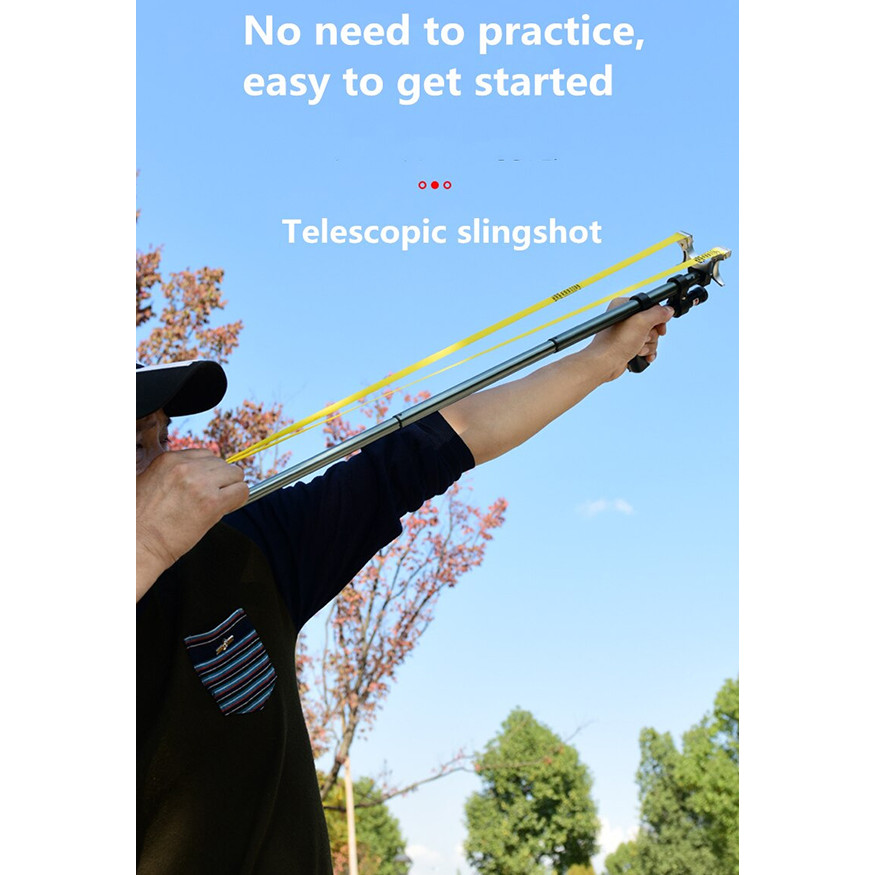 Ketapel High Precision Telescopic Hunting Slingshot with Laser