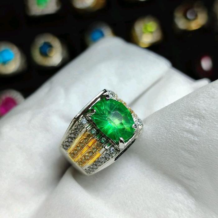 batu cincin green topas hig kualitas