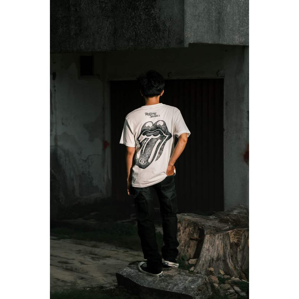 SCAPP | Rolling Stone Lip Black | Oversized Tee T-Shirt