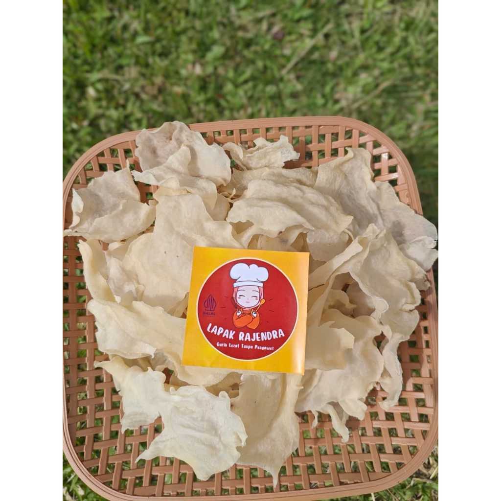 Keripik Gadung Mentah 1Kg | Kerupuk Gadung BlitarTipis | Opak Gadung Gurih Renyah Siap Goreng