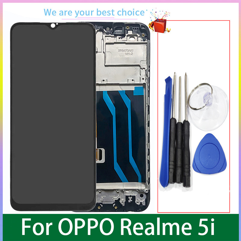 6.5" For Oppo Realme 5 5s 5i Original LCD splay With Frame Tou Screen gitizer Assembly RMX1911 RMX19