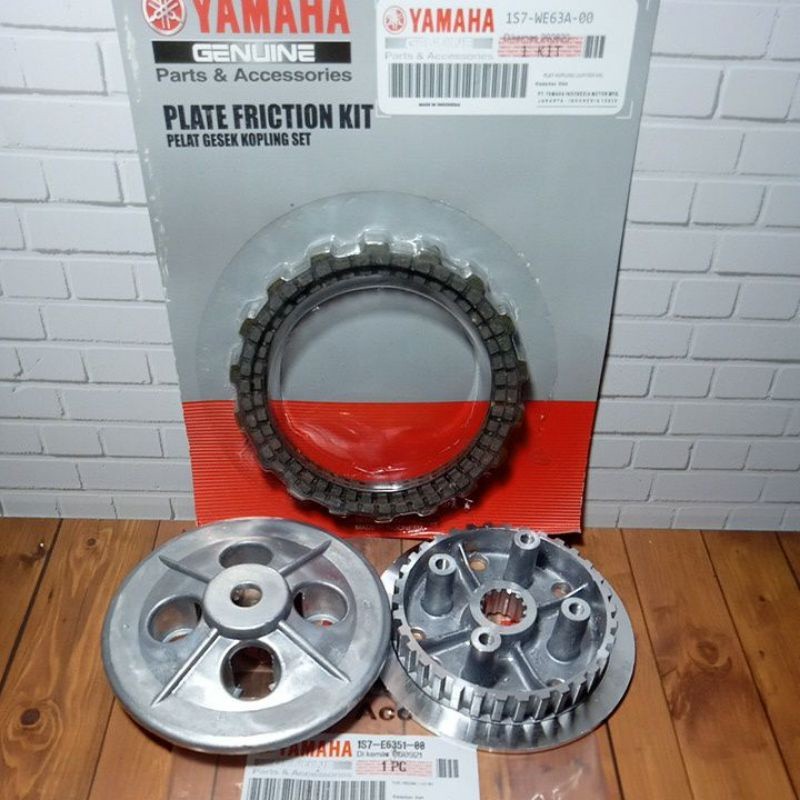 paketan kaki 4 dan lawan kaki 4 plus kampas kopling motor yamaha jupiter mx old lama non kopling tan