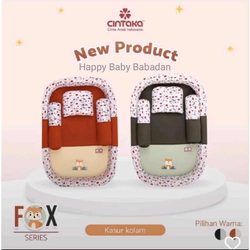 Cintaka Kasur Kolam Bumper + Kelambu Fox Series CBK2842 / Kasur Bayi CINTAKA