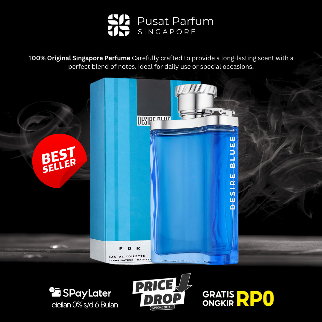 [100% Ori Singapore] DUNHILL Desire Blue Parfum Premium ORIGINAL Quality Parfum Pria Tahan Lama DUNH