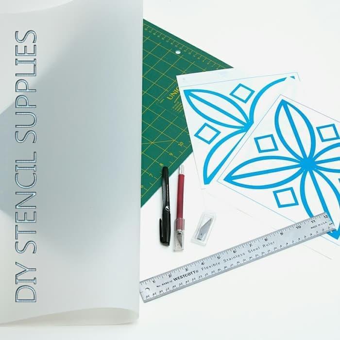 Plastik Mylar untuk stencil Ukuran 100x100 cm Ketebalan 100 Micron - 100 Micron