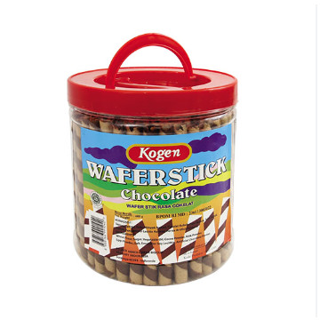 Kogen Wafer Stik Chocolate 600 gr - Wafer Stick Cokelat Kemasan Toples