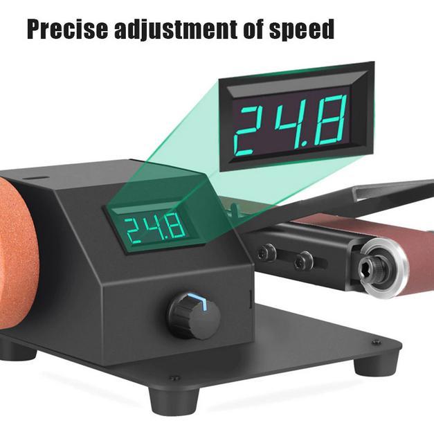 Mesin Amplas Duduk Belt Sander Grinder Mini Electric