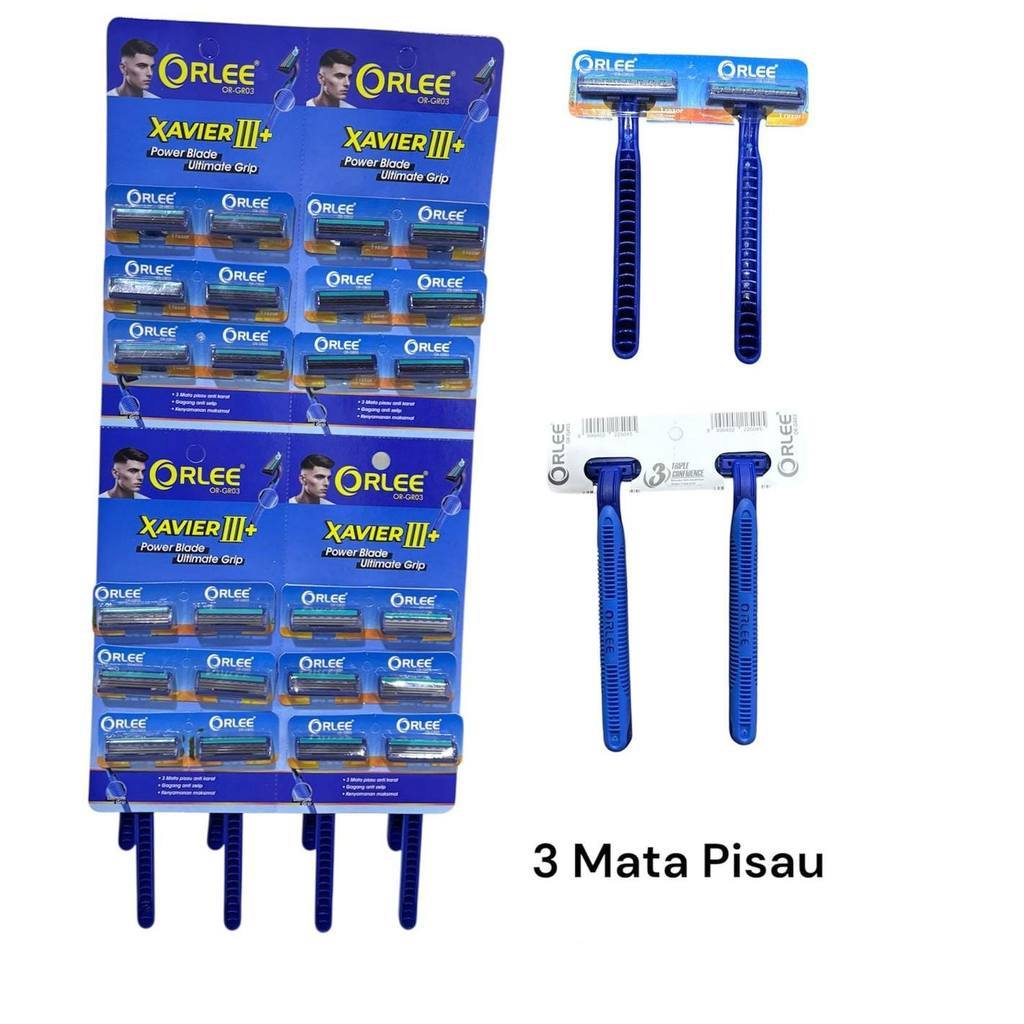 Orlee Alat Cukur 24Pcs | Alat Cukur Kumis Dan Jenggot | Cukuran Kumis Dan Jenggot
