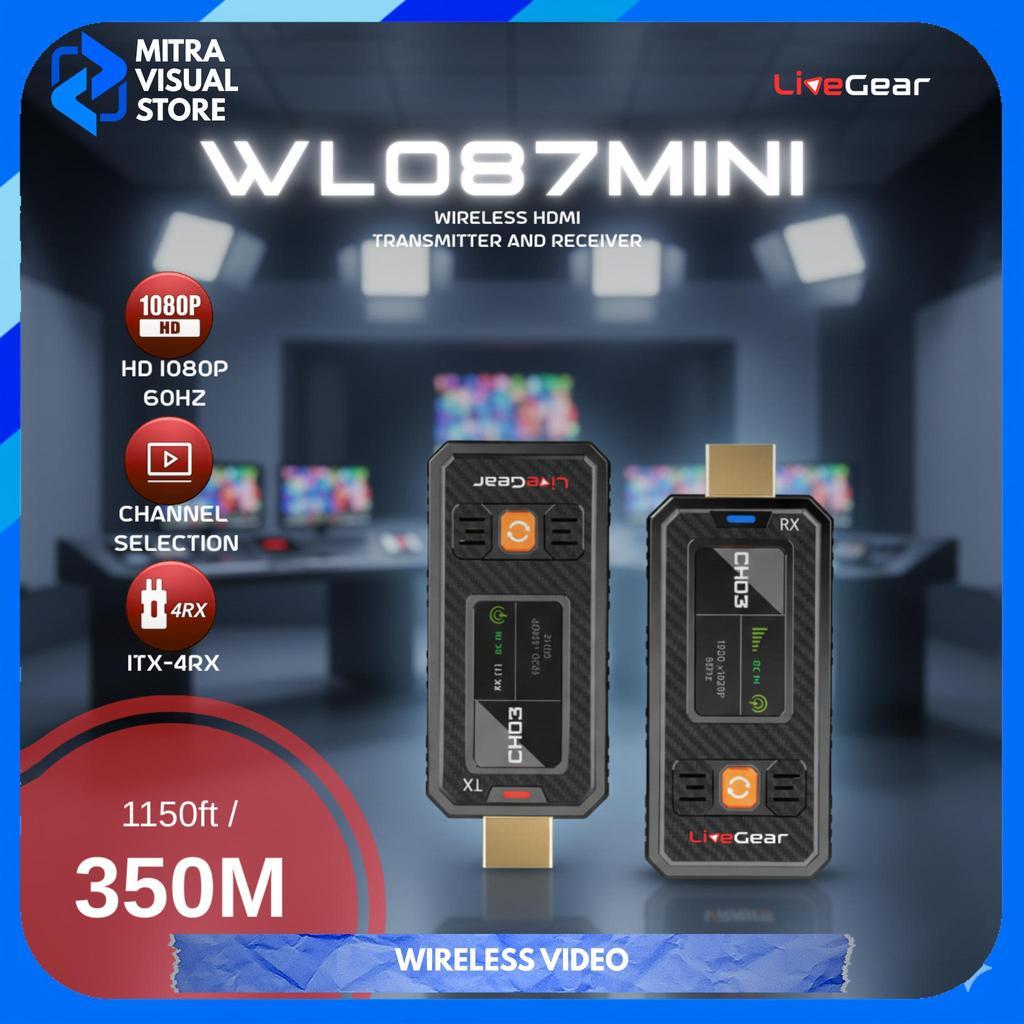 LiveGear WL087Mini Wireless Video HDMI Transmitter & Receiver HD1080p60 300m