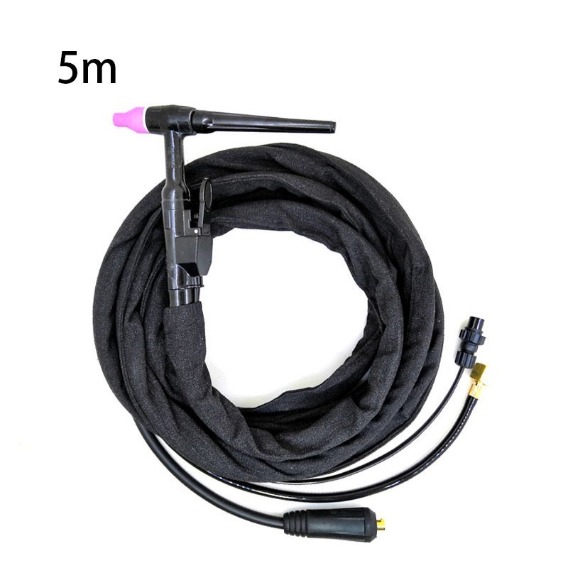 TIG Torch QQ150A Stang Las Argon Welding Torch Pistol Las Manual Kabel 4m 5m Gas Listrik Terpisah