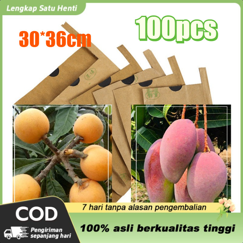 100PCS Fruit Cover/Pembungkus Buah/Fruit Cover Anti Serangga/Kantong Jaring Pembungkus/Buah Anggur/ 