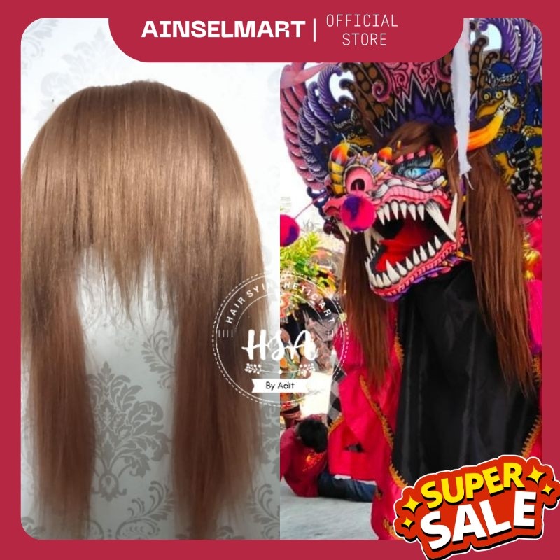 rambut barongan/bando barongan rambut sintetis BR