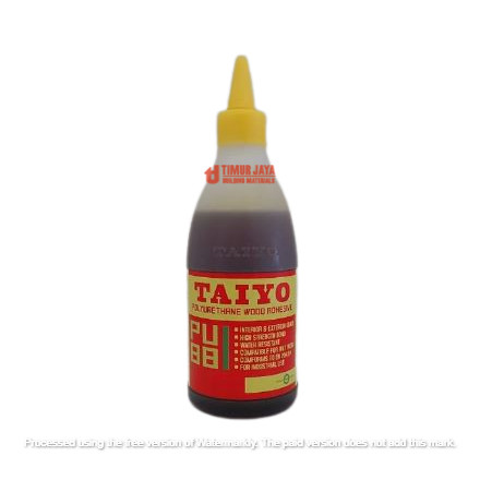TAIYO Lem Kayu EPOXY PU 88 Polyurethane Kemasan 425 Gram per Botol Presto