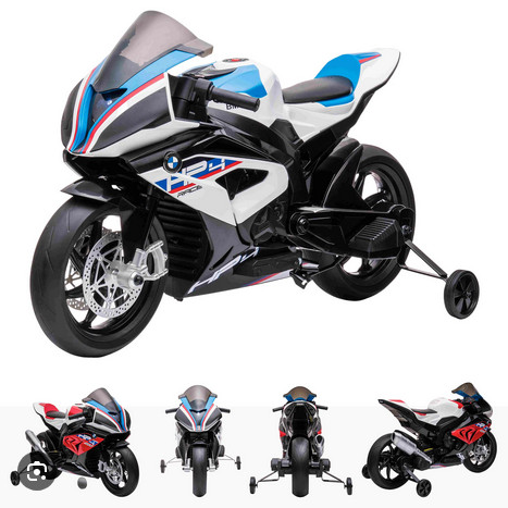 Motorcycle Motor Aki Sport Moge Kendaraan Mainan Anak Bmw EBS Diecast Motor & Sepeda