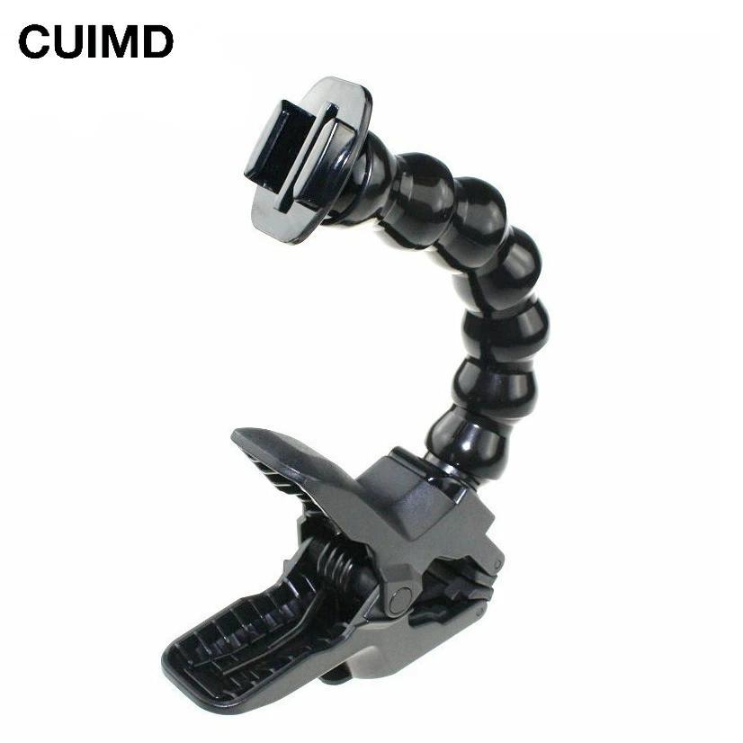 Jaws Flex Clamp Mount Holder Adjustable Neck for GoPro Hero OSMO DJI Session SJ4000SJ7000 for  Yi 4k