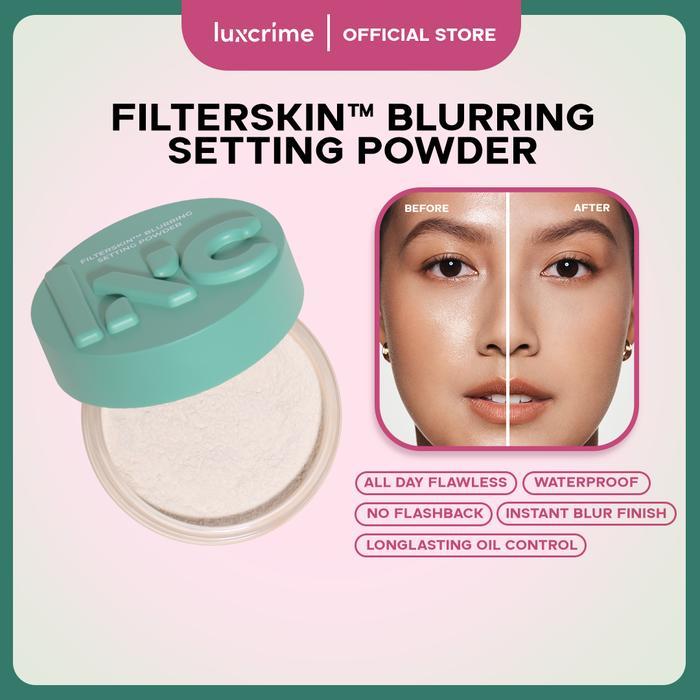 AG - Luxcrime FilterSkin Blurring Setting Powder [10gr]/ Powder Foundie Foundation Padat Cream Found