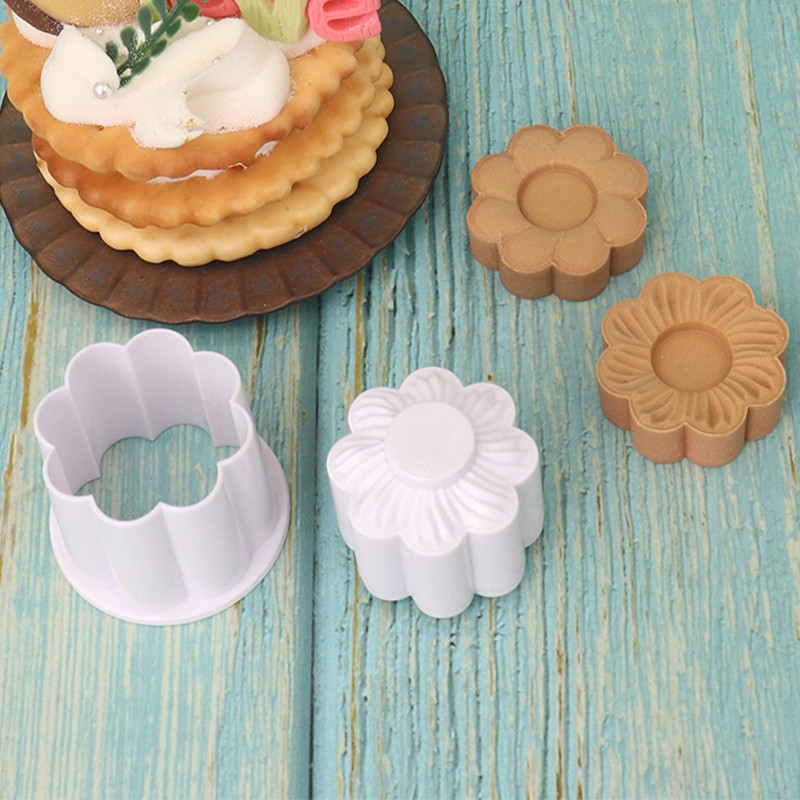 Kue Kering Press Rumah Desain Dua Sisi/Cetak Kue BulatCetakan Puding Mini Cetakan Kue Putu Ayu Bolu 