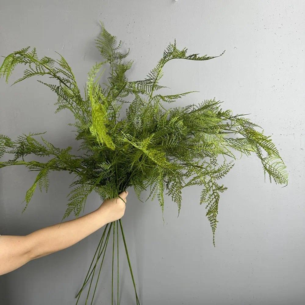 Large Artificial Fern Plant Branches Real Touch Handmade Artificial Asparagus Fern Realistic Elegant