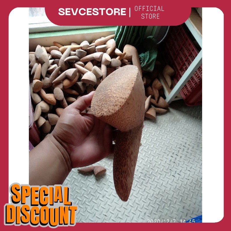 Ulekan Kayu Kelapa BESAR / Ulegan Kayu Kelapa BESAR / Ulek Uleg UB