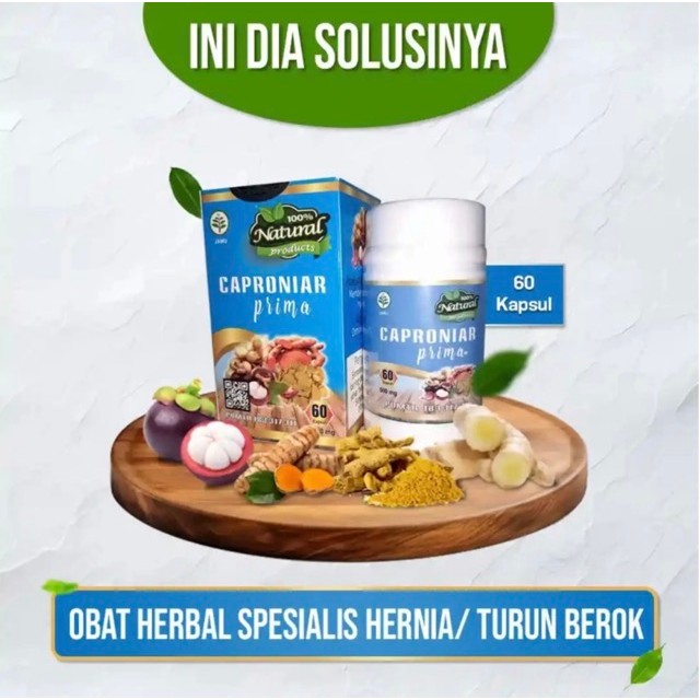 Herbal Hernia Turun Berok Varikokel Caproniar CV Super Prima Perawatan Tubuh Herbal Alami Original