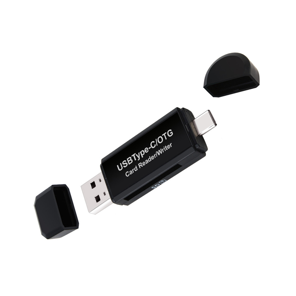 USB 2.0 Micro SD Card Reader 2 in 1 Memory Card Reader Compatible with PC Computer MacBook Laptop iP