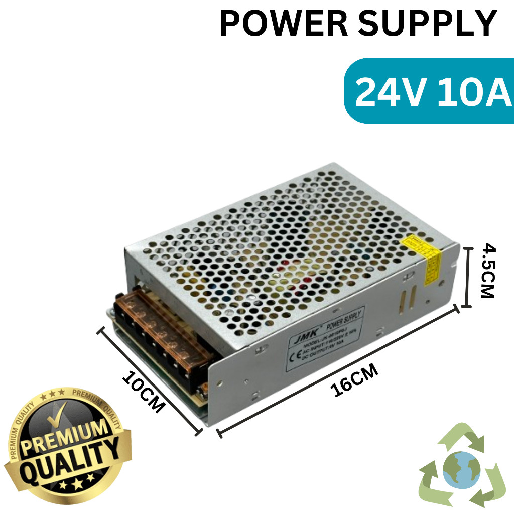 POWER SUPPLY 24V 10A / PSU 24V 10A SMPS TRAFO SWITCHING POWER