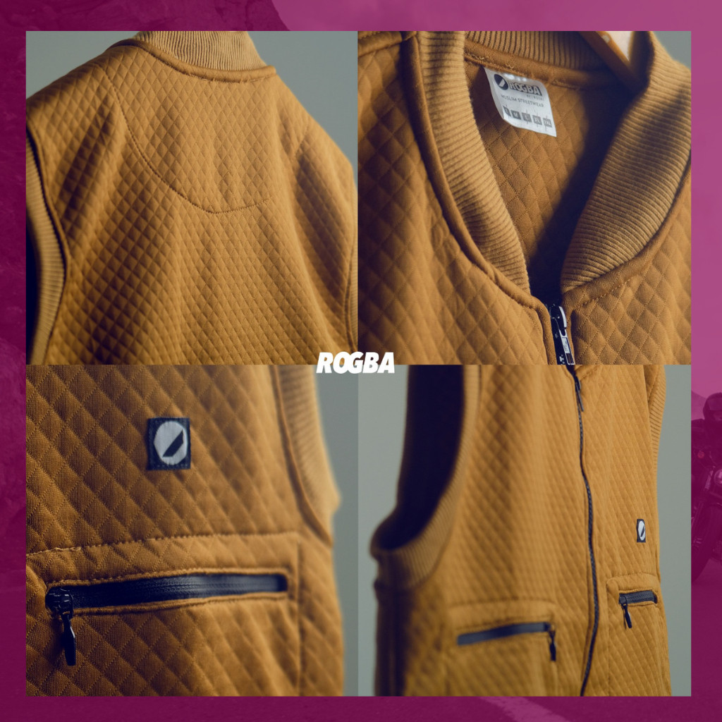 MACIAS_ Rompi Musri Rogba M-XXXL – Rompi Sholat Motoran Fleece Tebal Pria Muslim M–3XL