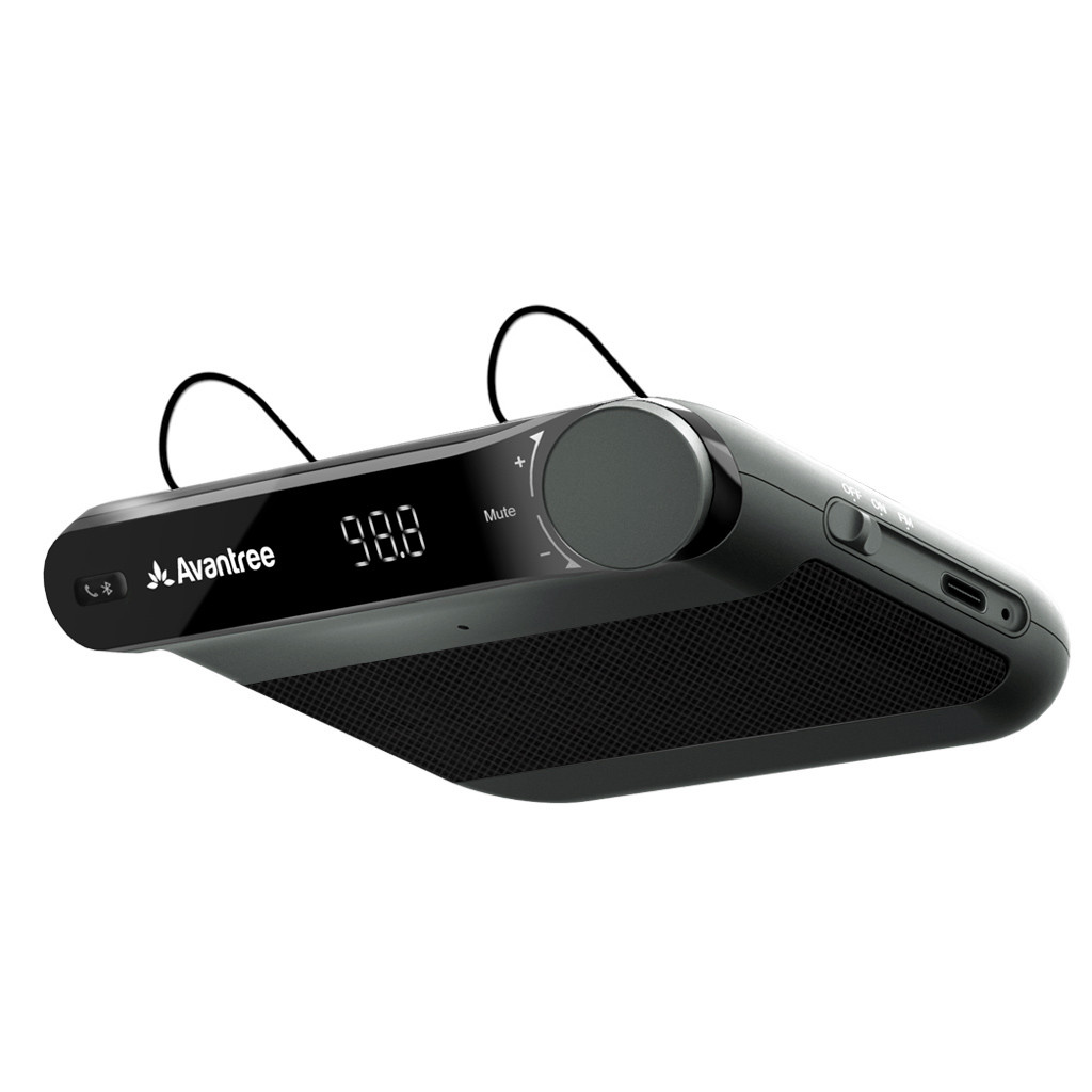 Avantree Roadtrip Bluetooth HandsFree Kit for Car and Wireless FM Transmitter 2in1 Car Kit with 6 W 