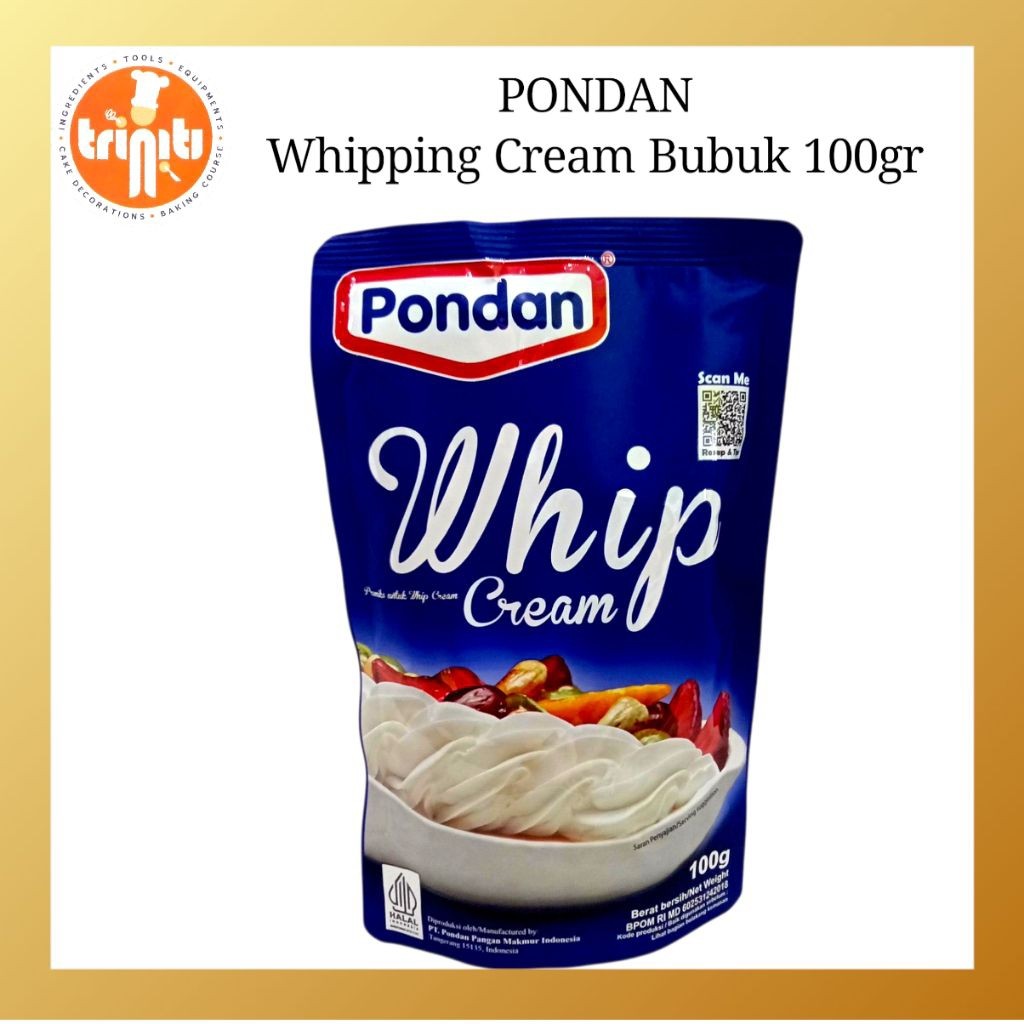 Pondan Whipping Cream Bubuk 100gr