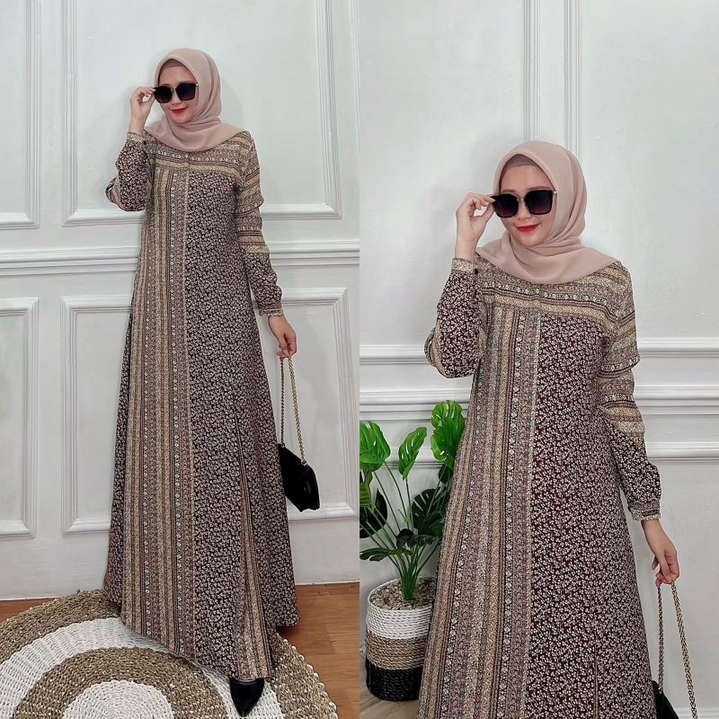 READY STOCK/COD/ MAGNOLIA DRESS BY NASYA FASHION /GAMIS TERBARU/GAMIS WANITA/GAMIS PESTA/GAMIS SIMPE