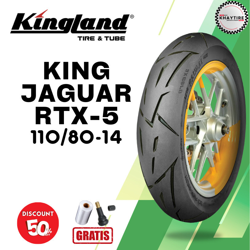 Ban Motor KINGLAND KING JAGUAR RTX-5 110/80 Ring 14 TUBLESS