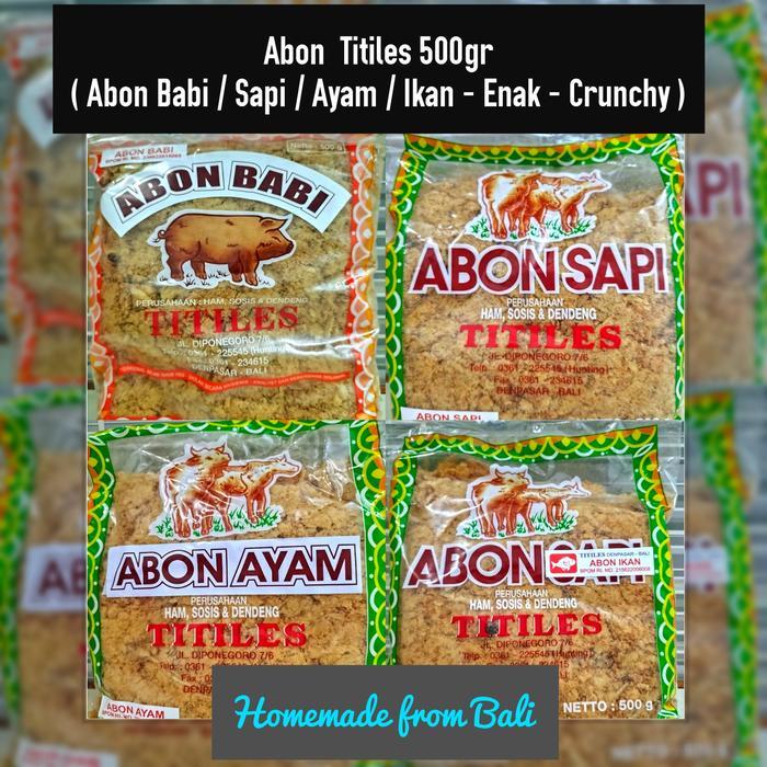 Abon Babi Titiles Bali - Abon Babi