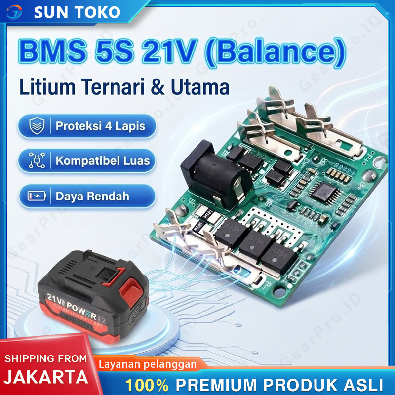 Bms Modul Baterai 5s 18v 20v 21v 48v 88v 99v Bms Baterai Cordless Lxt