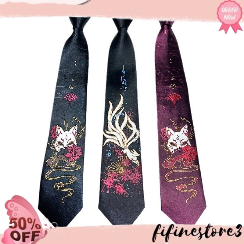 Baru DAFX dasi fox rubah 9 ekor nine tail japan lolita gothic tie aksesoris cosplay halloween seraga