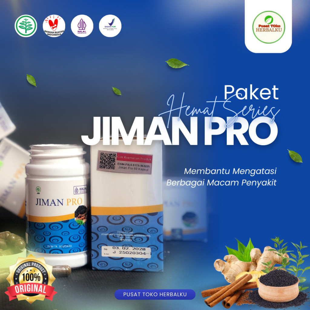 (TERMURAH) PAKET HEMAT JIMAN PRO 100% Asli Jamu Kapsul Herbal