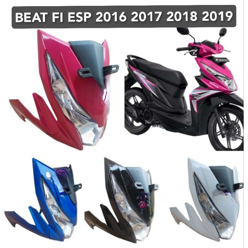 Cover Tameng Depan Full Set Honda Beat Fi Esp Eco 2016 2017 2018 2019 - Tameng Depan Beat Street K81