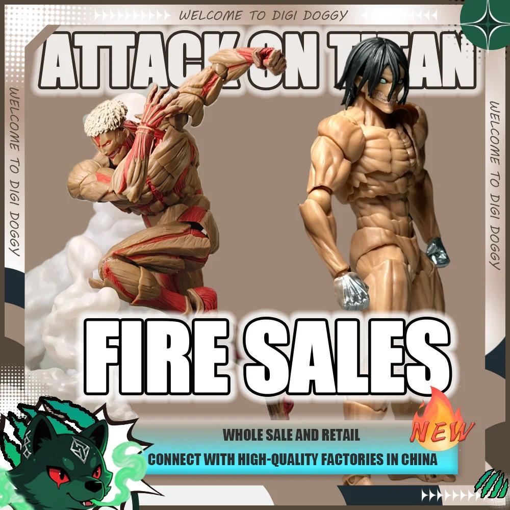KO KAIYODO Amazing Yamagui Revolte Attack on Titan Armored Titan Reiner Braun Eren Jaeger Action Fig