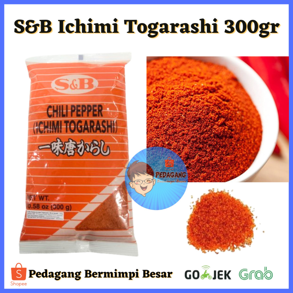 [PBB] S&B Ichimi Togarashi 300gr / Cabai Bubuk Jepang / Chili Powder Halus / Bumbu Masakan Jepang / 