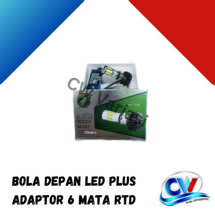 Lampu Motor Led 6 Sisi Rtd Original Rayton - putih/putih