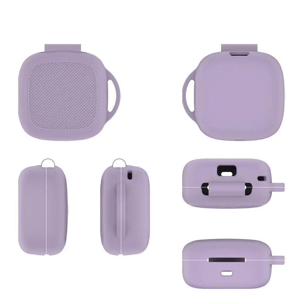 Silicone Case With Carabiner Full Body Protective Cover Shockproof Portable Cover For Raycon Essenti