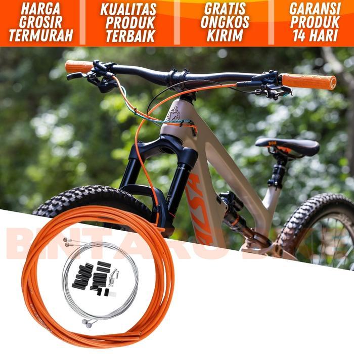 Ready Kabel Set JAGWIRE Rem Shifter Cable Set Sepeda Lipat MTB Roadbike BMX Fixed Gear DLL - Abu-Abu