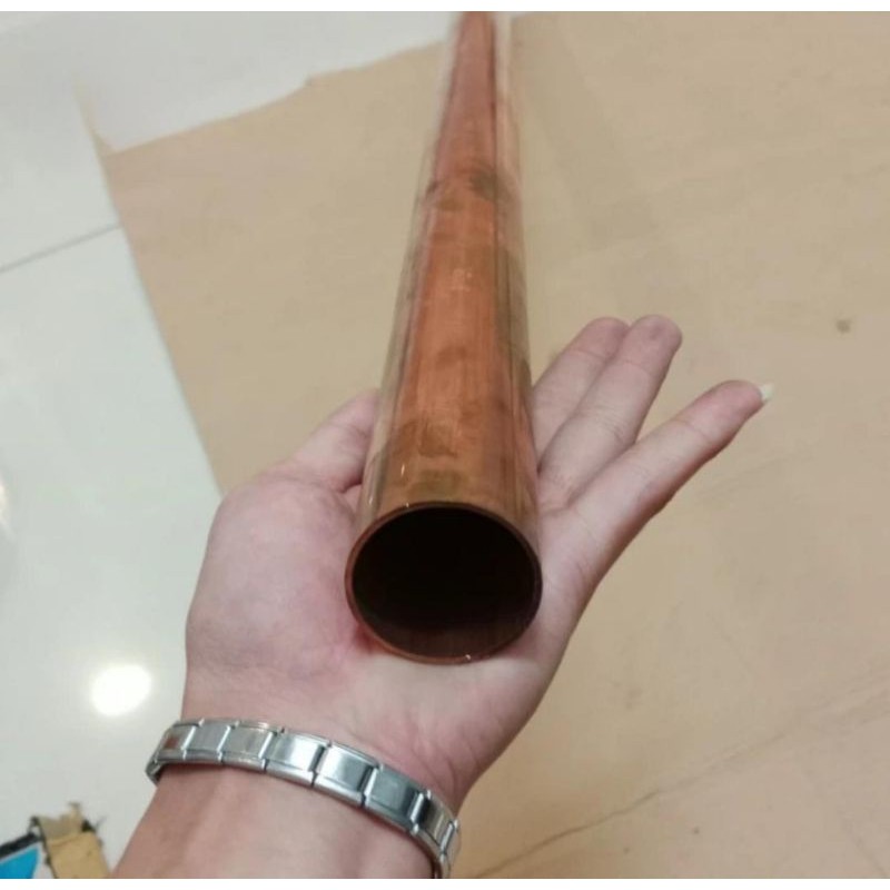 pipa tembaga diameter 7/8" tbl 1mm x 100mm pipa tembaga