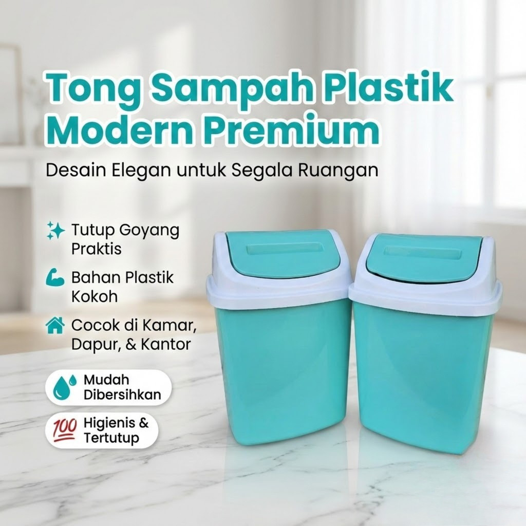 Tempat Sampah / Kotak Sampah Kamar / Tong Sampah / Tempat Sampah Kamar Tidur