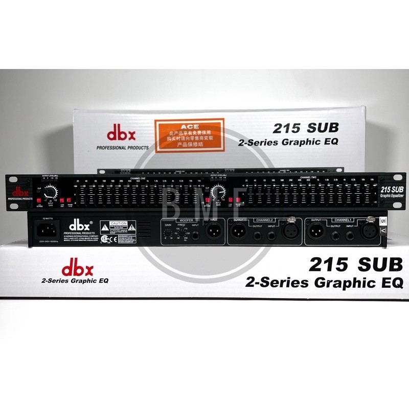 Equalizer DBX 215 + Subwoofer DBX215 + Subwoofer Grade A
