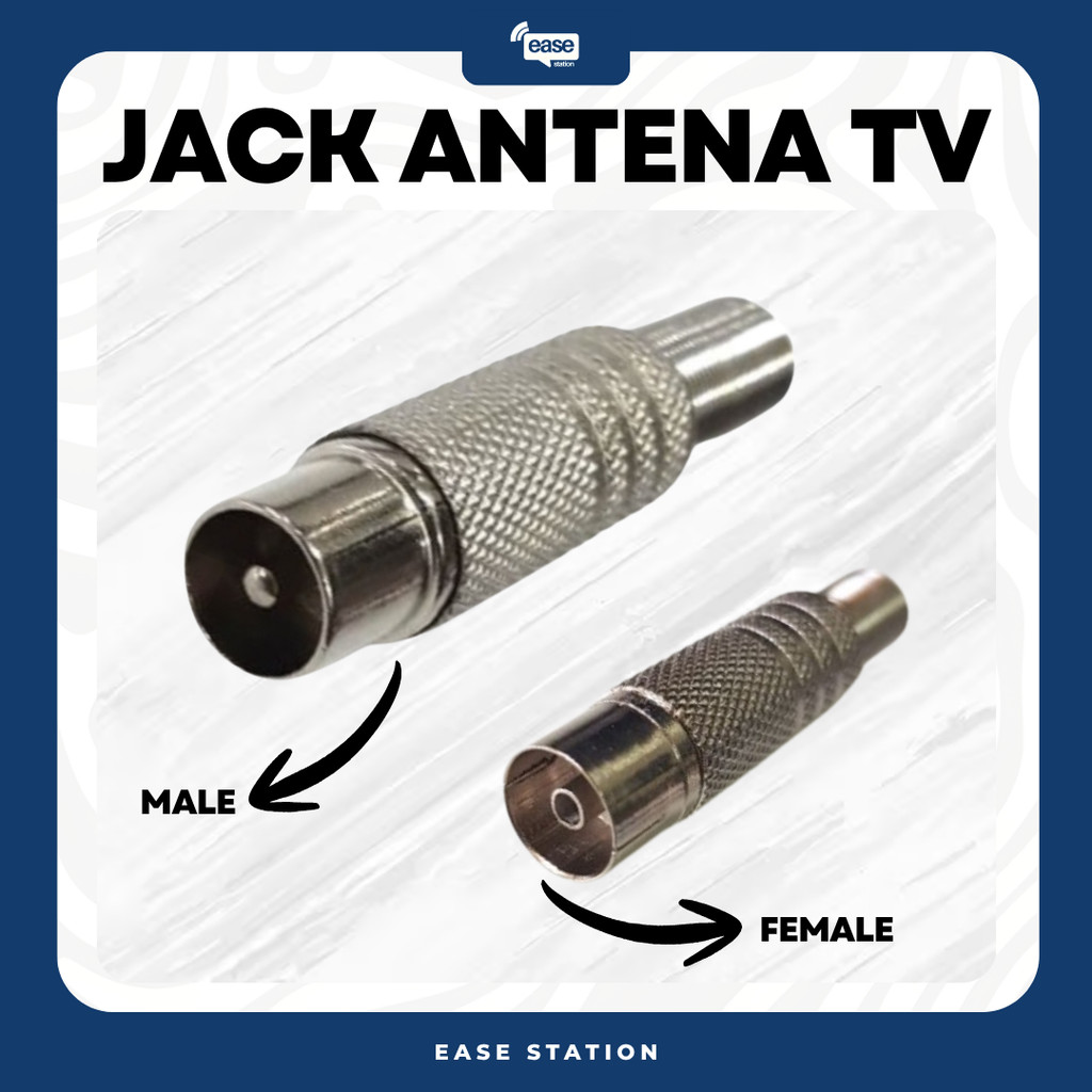 JACK ANTENA TV BESI MALE FEMALE JEK ANTENA TV DIGITAL HIGH QUALITY