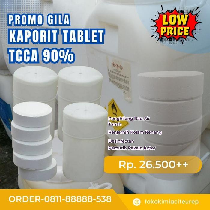 Kaporit Tablet 90% Penjernih Air - Kaporit kolam renang