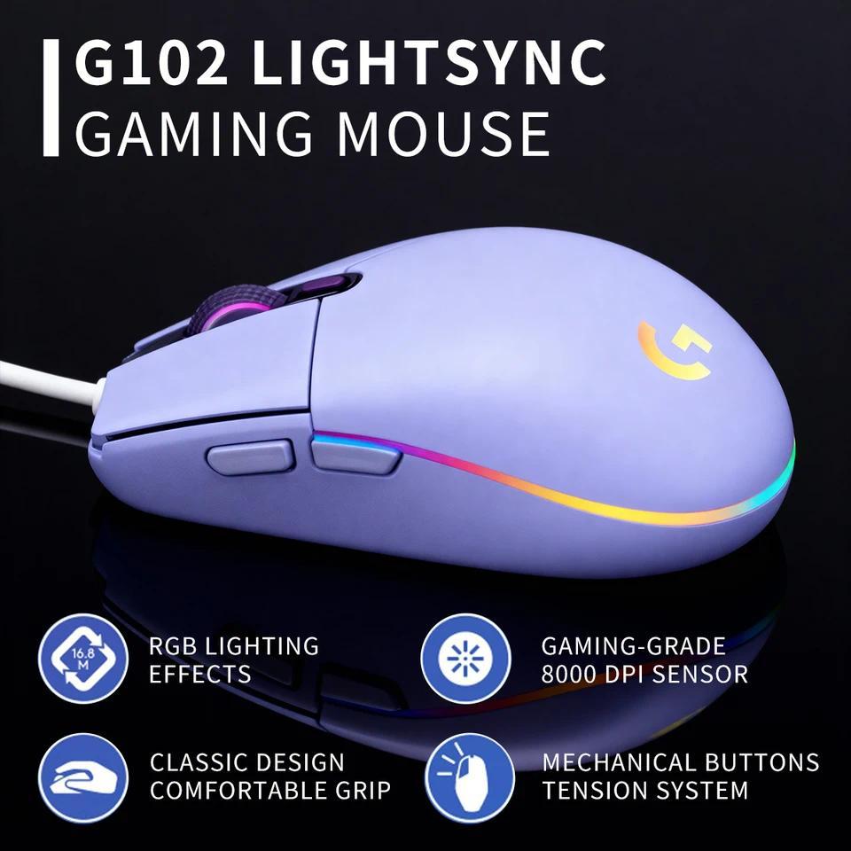 Logitech G102/G203 second-generation wired gaming mouse, office gaming universal mouse G304/G205 wir