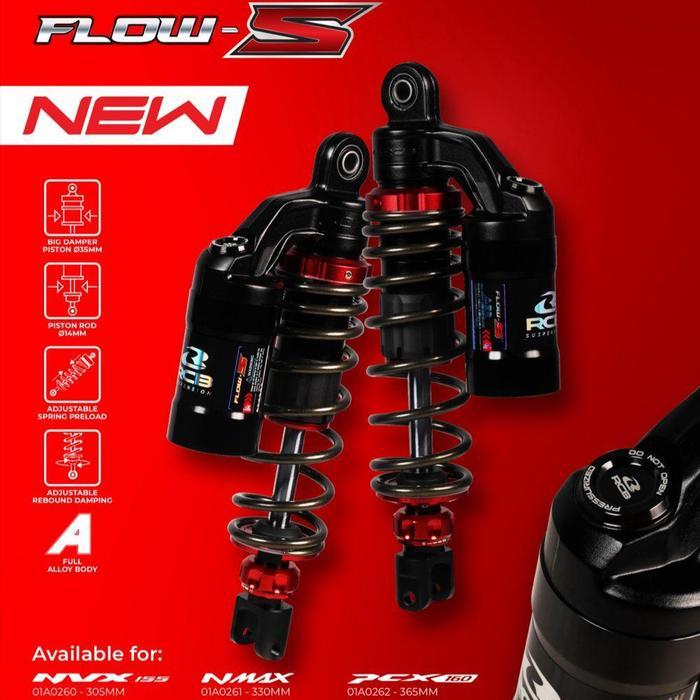 rcb shock pcx 160 flow s 365mm titan shock pcx160