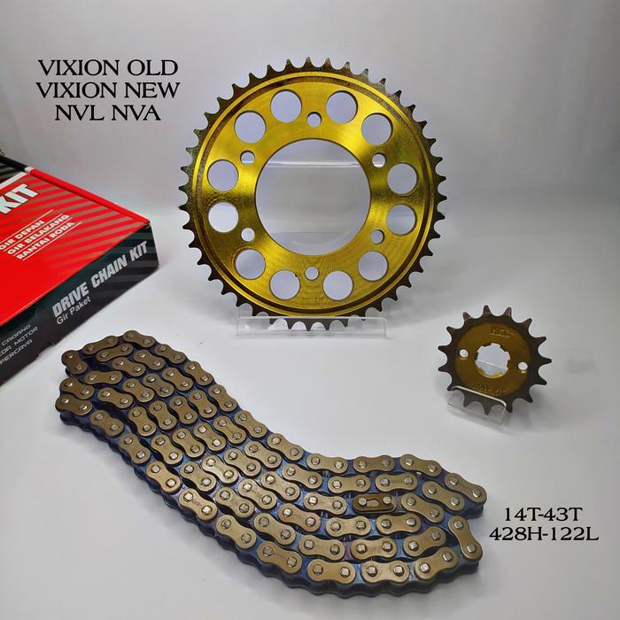 Gear set Gir paket VIXION ADVANCE-VIXION OLD-R15 OLD - VIXION, BIRU